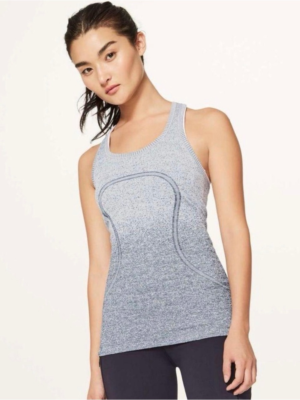 Lululemon Ombre Heathered Tank Top - Light Gray Size 4